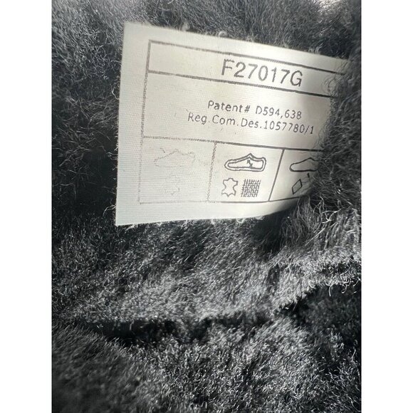 Ugg Gita Boot Genuine Shearling Asphalt Black Suede Size 7 Bow - Picture 6 of 10